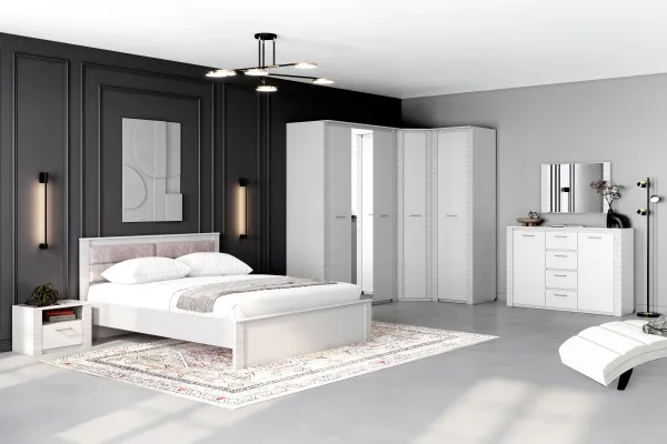 Шкаф трехдверный "Элана" спальня Персидский жемчуг