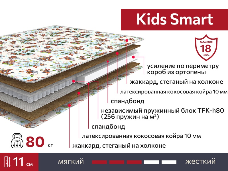 Матрас Kids Smart 800х1600